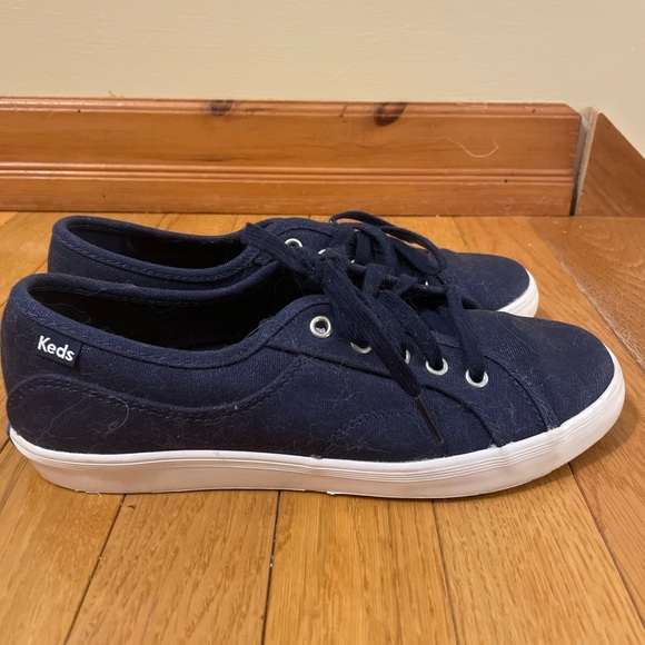NWOT Keds dark blue canvas lace-up sneakers. Never worn! - Picture 4 of 5